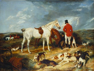 Jäger und Hunde, 1823 von Edwin Landseer