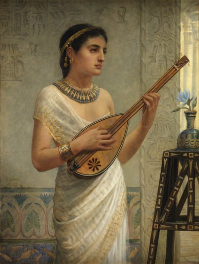 Der Mandolinenspieler, 1886 von Edwin Longsden Long