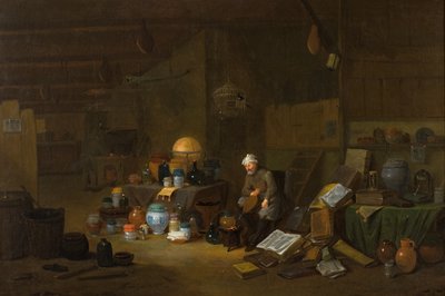 Der Alchemist von Egbert van the Elder (studio of) Heemskerck