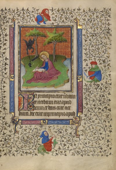 Heiliger Johannes auf Patmos von Egerton Master
