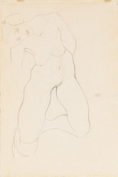 Kniende weibliche Akt, 1912 von Egon Schiele