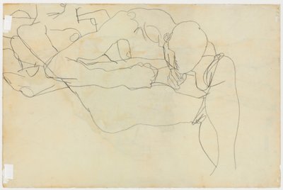 Liebende, 1913 von Egon Schiele