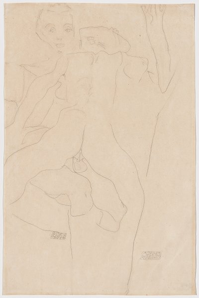 Liebespaar, 1911 von Egon Schiele