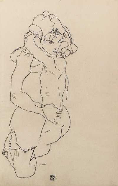 Mutter und Kind von Egon Schiele