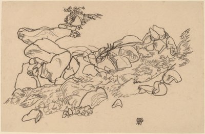 Bergbach von Egon Schiele