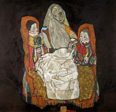 Mutter mit zwei Kindern III von Egon Schiele