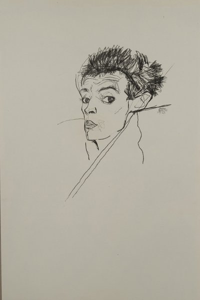 Selbstporträt, 1913 von Egon Schiele