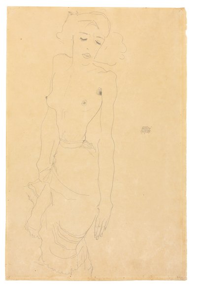 Stehende Frau, 1911 von Egon Schiele