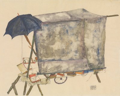 Straßenkarren von Egon Schiele