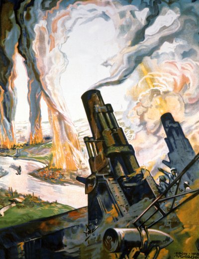 Propagandaposter aus dem Ersten Weltkrieg von Egon Tschirch