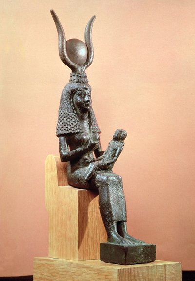 Isis stillt den Säugling Horus von Egyptian