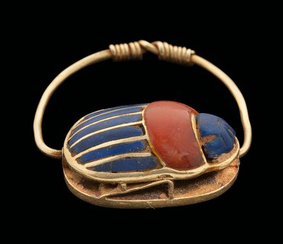 Skarabäus-Fingerring, Mittleres Reich von Egyptian 12th Dynasty