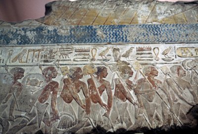 Relief einer Militärparade von Egyptian 18th Dynasty