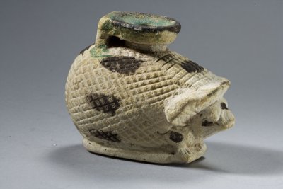 Igel-Aryballos, Saite-Periode (Faience) von Egyptian 26th Dynasty