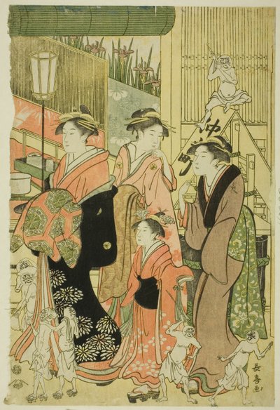 Gute und böse Einflüsse (Zendama akudama) von Eishōsai Chōki
