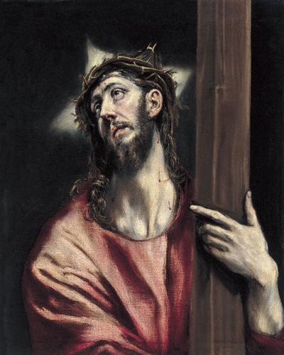 Christus mit dem Kreuz, ca. 1587-1596 von El Greco