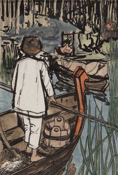 Illustration zu Die Geschichte von Synko-Philipko von Elena Dmitryevna Polenova