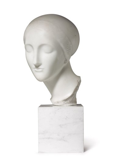 Früher Ideal-Kopf (La Mysterieuse), ca. 1916-17 von Elie Nadelman