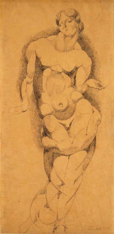 Stehender männlicher Akt, ca. 1909 von Elie Nadelman