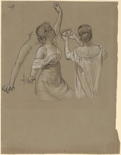 Dionysische Feiernde von Elihu Vedder