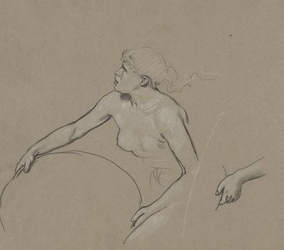 Studien für die Figur des Frühlings von Elihu Vedder