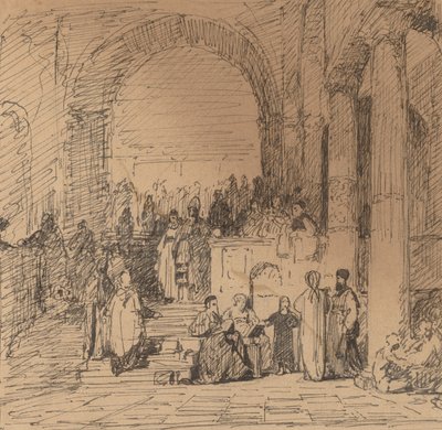 Studie nach altem Meister, ca. 1858 von Elihu Vedder