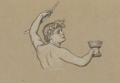 Studie für die Figur des Herbstes von Elihu Vedder