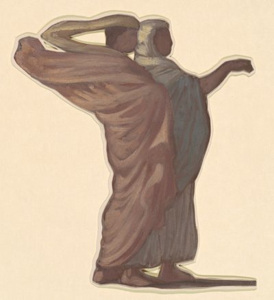 Studie für "Griechische Mädchen beim Baden" von Elihu Vedder