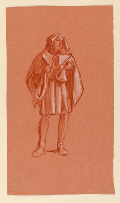 Studie für "Hochzeitsprozession" von Elihu Vedder