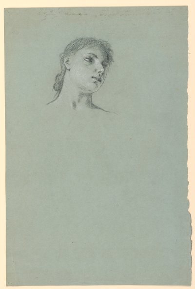 Studie eines Mädchens von Elihu Vedder