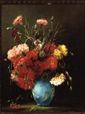 Rote, Weiße und Rosa Nelken von Elisabeth King