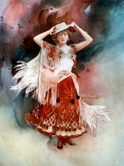 Evie Greene in Kitty Grey, ca. 1902 von Ellis and Walery