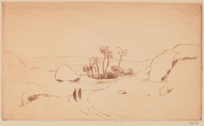Oase in der Wüste von Emil Orlik
