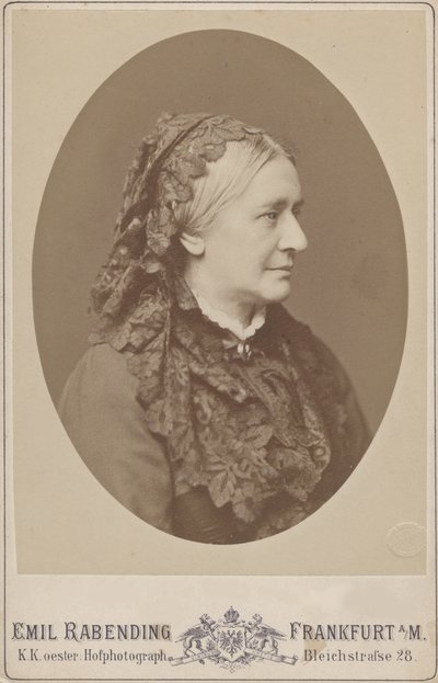 Porträt von Clara Wieck-Schumann, 1819-1896, 1883 von Emil Rabending