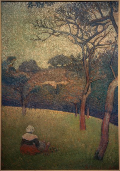 Sitzende Bretonin von Emile Bernard