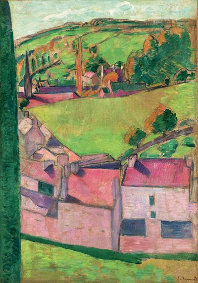 Blick auf Pont-Aven von Emile Bernard