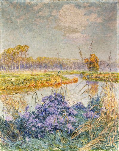 La Lys - De Leie, um 1902 von Emile Claus