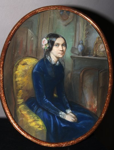 Porträt von Idalia Poletika, 1848 von Emile Francois Dessain