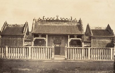 Pagode der Chinesischen Stadt, 1866 von Emile Gsell