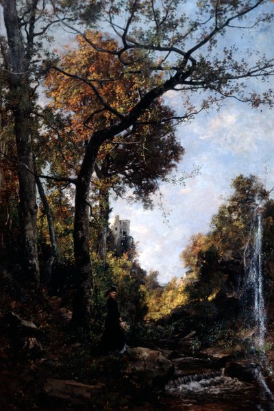 Der Herbstspaziergang, 1869 von Emmanuel Lansyer