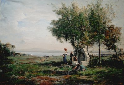 Frauen am Brunnen von Emmanuel Lansyer