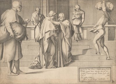 Die Heimsuchung, 1561 von Enea Vico.