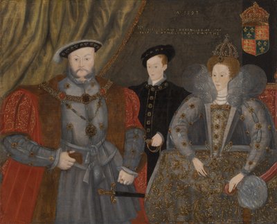 Heinrich VIII., Elisabeth I. und Eduard VI. von English