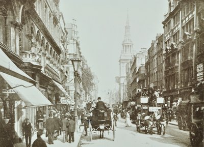 Cheapside, Blick nach Osten, City of London, 1890 von English Photographer