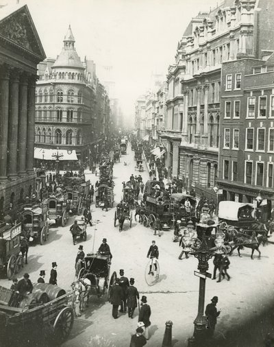 Mansion House und Cheapside, London, um 1900 von English Photographer