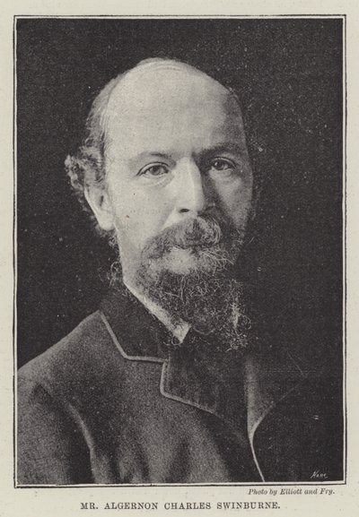 Mr Algernon Charles Swinburne von English Photographer