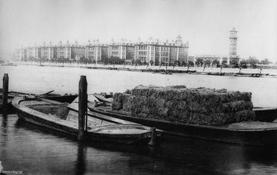 St. Thomas Krankenhaus, Albert Embankment, spätes 19. Jahrhundert von English Photographer