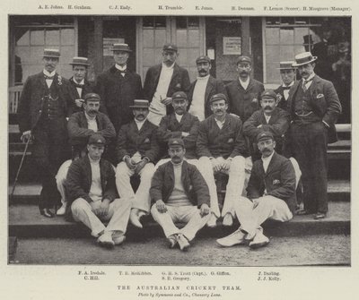 Das australische Cricket-Team von English Photographer