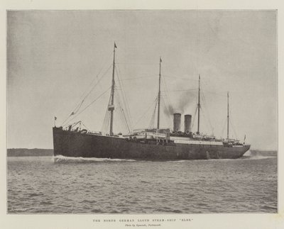 Das Norddeutsche Lloyd Dampfschiff Elbe von English Photographer