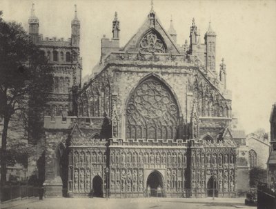 Westfassade der Kathedrale von Exeter, Devon von English Photographer